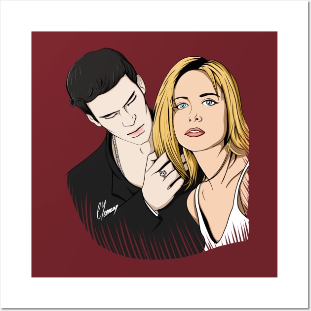 Buffy and Angel Wall Art by podfish